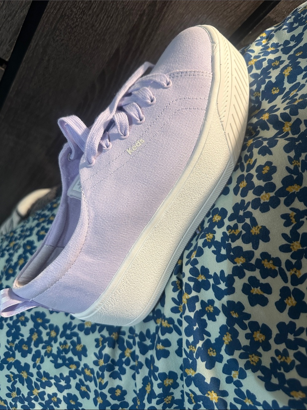 Keds Lavender Canvas Platform Sneaker